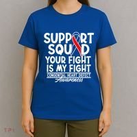 Support Awareness Squad I CHD Congenital Heart Defect T-Shirt thumb 4