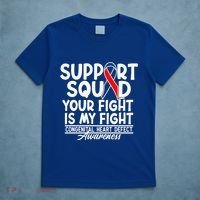 Support Awareness Squad I CHD Congenital Heart Defect T-Shirt thumb 5
