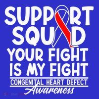 Support Awareness Squad I CHD Congenital Heart Defect Mousepad thumb 1