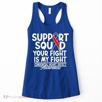 Support Awareness Squad I CHD Congenital Heart Defect Women's Tank Top
