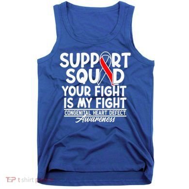 Support Awareness Squad I CHD Congenital Heart Defect Tank Top