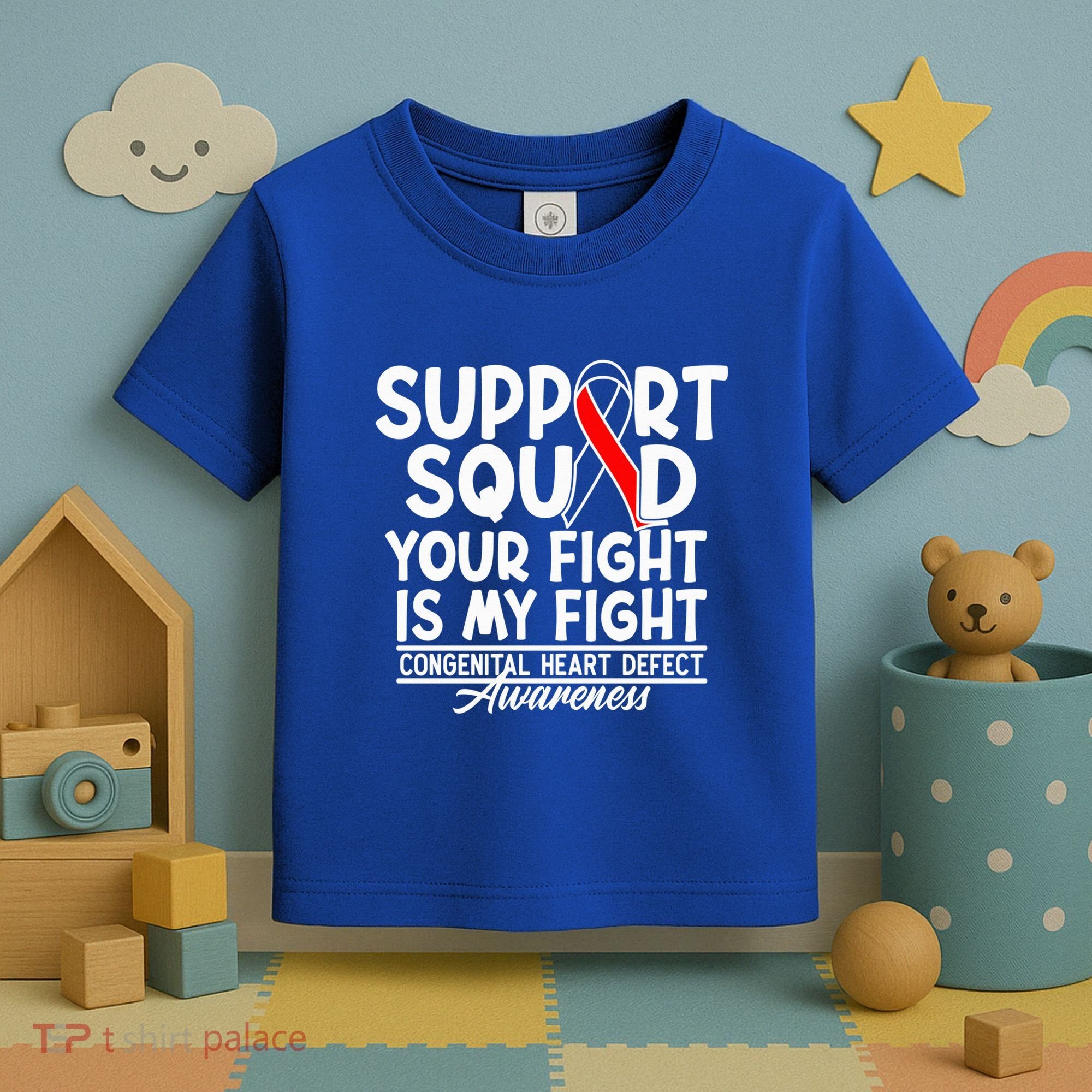 Support Awareness Squad I CHD Congenital Heart Defect Toddler T-Shirt