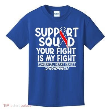 Support Awareness Squad I CHD Congenital Heart Defect Kids T-Shirt