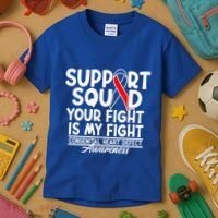 Support Awareness Squad I CHD Congenital Heart Defect Kids T-Shirt thumb 3