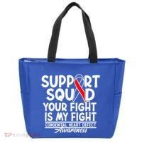 Support Awareness Squad I CHD Congenital Heart Defect Tote Bag thumb 0