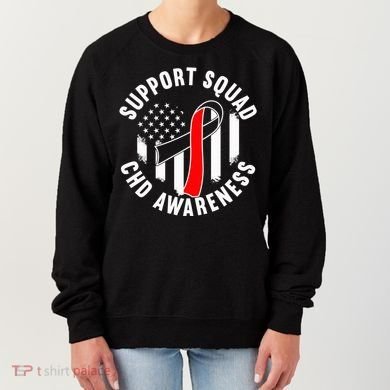 Support Awareness Squad I CHD Congenital Heart Defect Women's Sweatshirt