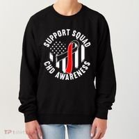 Support Awareness Squad I CHD Congenital Heart Defect Women's Sweatshirt thumb 0