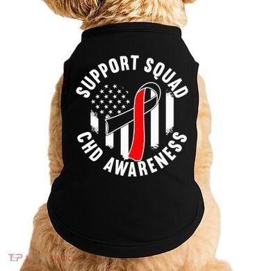 Support Awareness Squad I CHD Congenital Heart Defect Doggie Tank