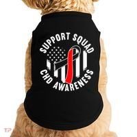 Support Awareness Squad I CHD Congenital Heart Defect Doggie Tank thumb 0