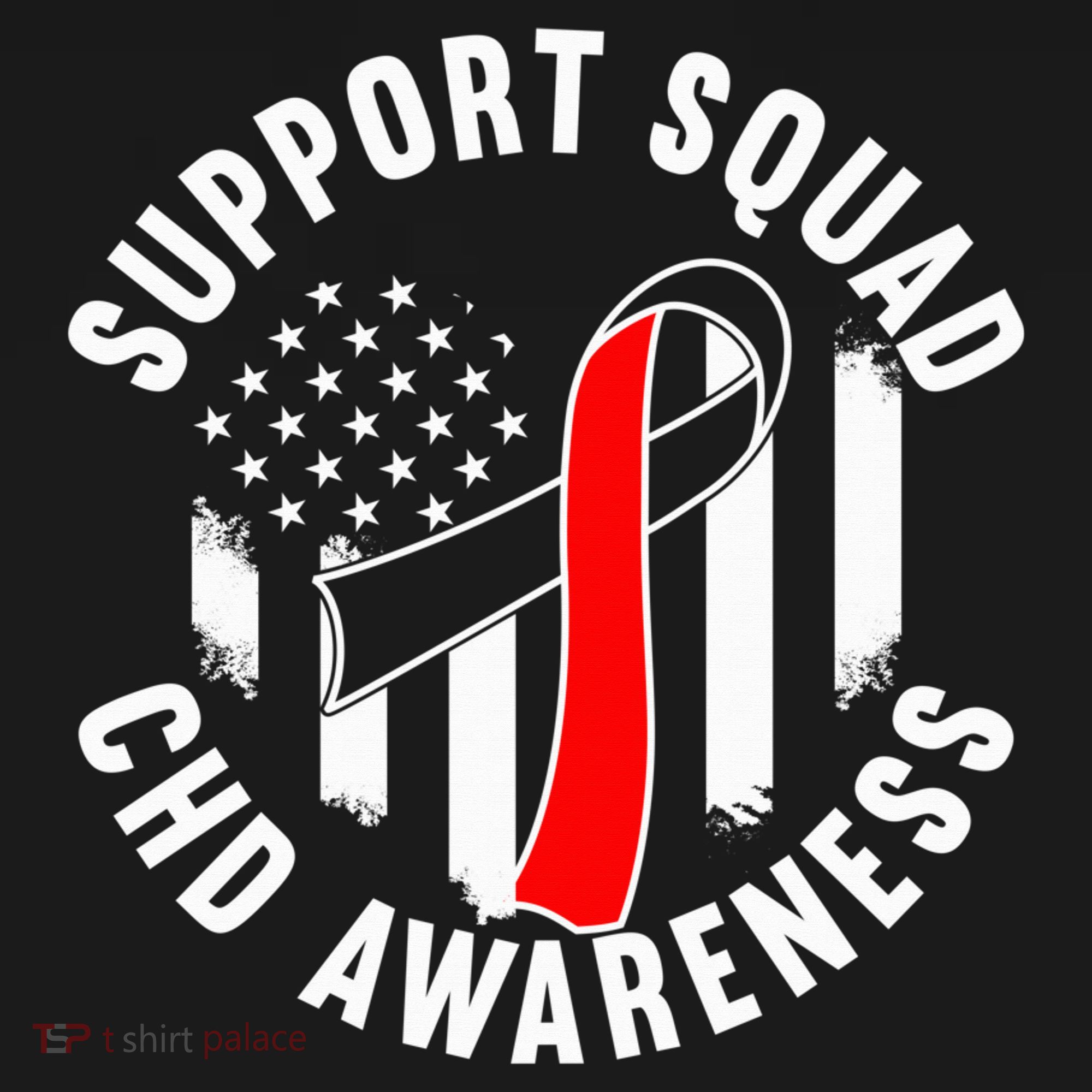 Support Awareness Squad I CHD Congenital Heart Defect Doggie Tank