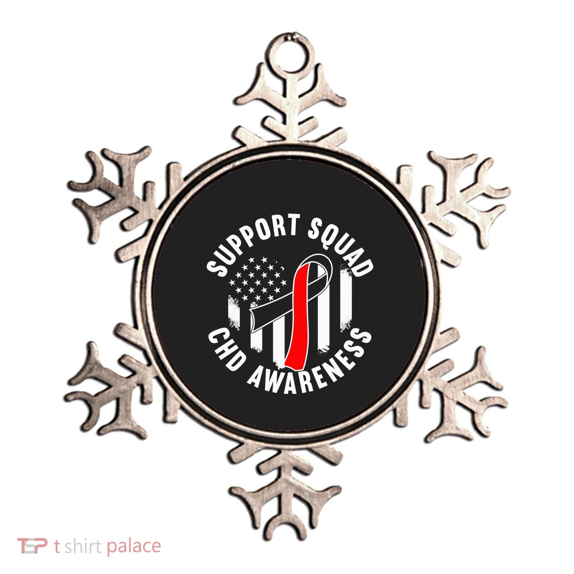 Support Awareness Squad I CHD Congenital Heart Defect Ornament