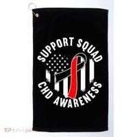 Support Awareness Squad I CHD Congenital Heart Defect Golf Towel thumb 0