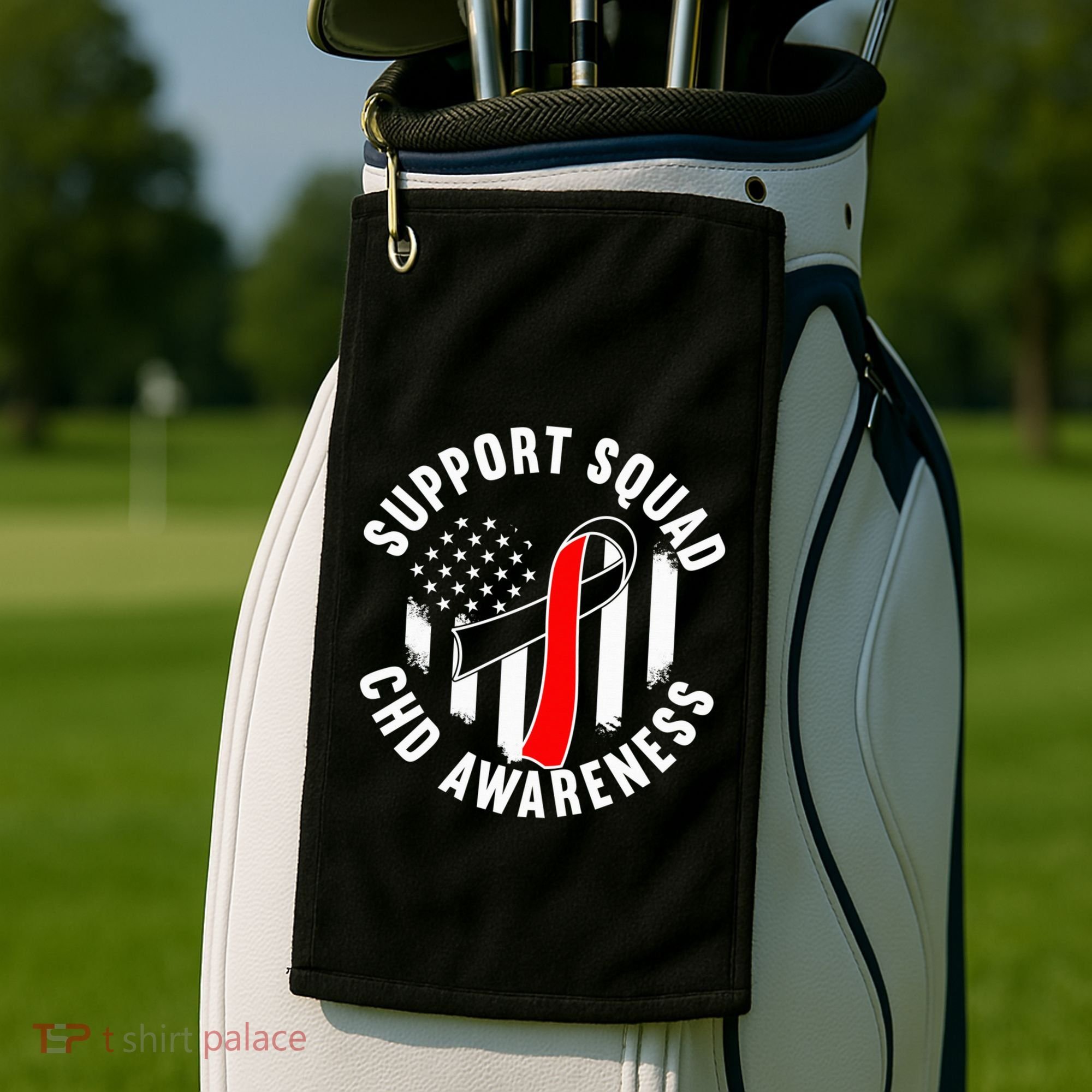 Support Awareness Squad I CHD Congenital Heart Defect Golf Towel