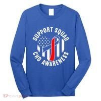 Support Awareness Squad I CHD Congenital Heart Defect Long Sleeve Shirt thumb 0