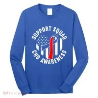 Support Awareness Squad I CHD Congenital Heart Defect Long Sleeve Shirt thumb 0