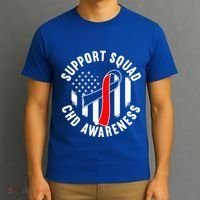 Support Awareness Squad I CHD Congenital Heart Defect T-Shirt thumb 3