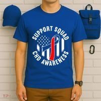Support Awareness Squad I CHD Congenital Heart Defect T-Shirt thumb 6