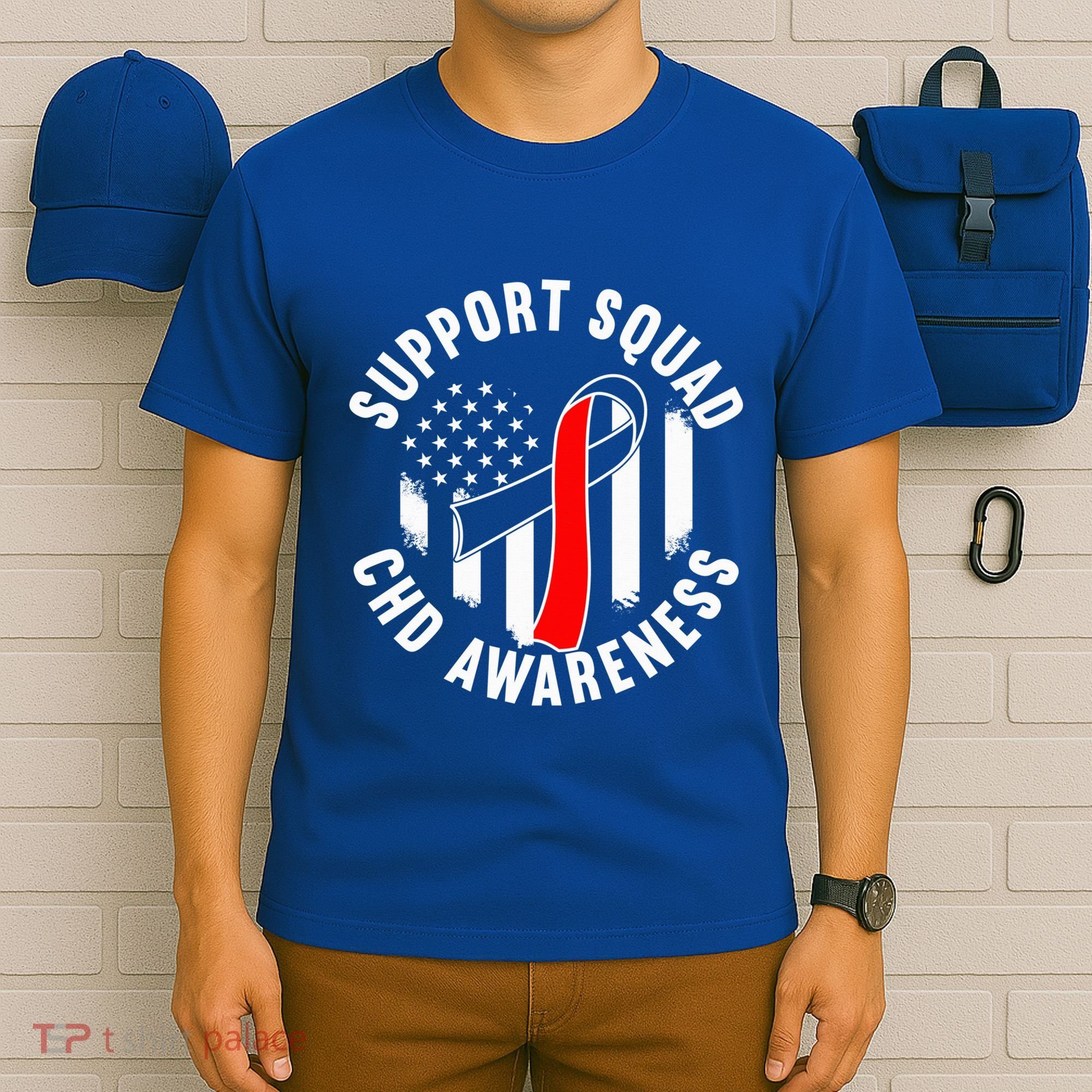 Support Awareness Squad I CHD Congenital Heart Defect T-Shirt