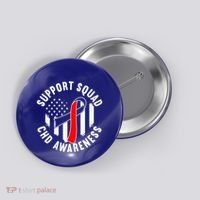 Support Awareness Squad I CHD Congenital Heart Defect Button thumb 0