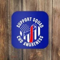 Support Awareness Squad I CHD Congenital Heart Defect Coaster thumb 0