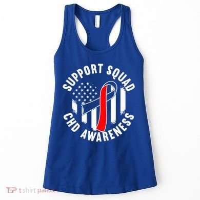 Support Awareness Squad I CHD Congenital Heart Defect Women's Tank Top