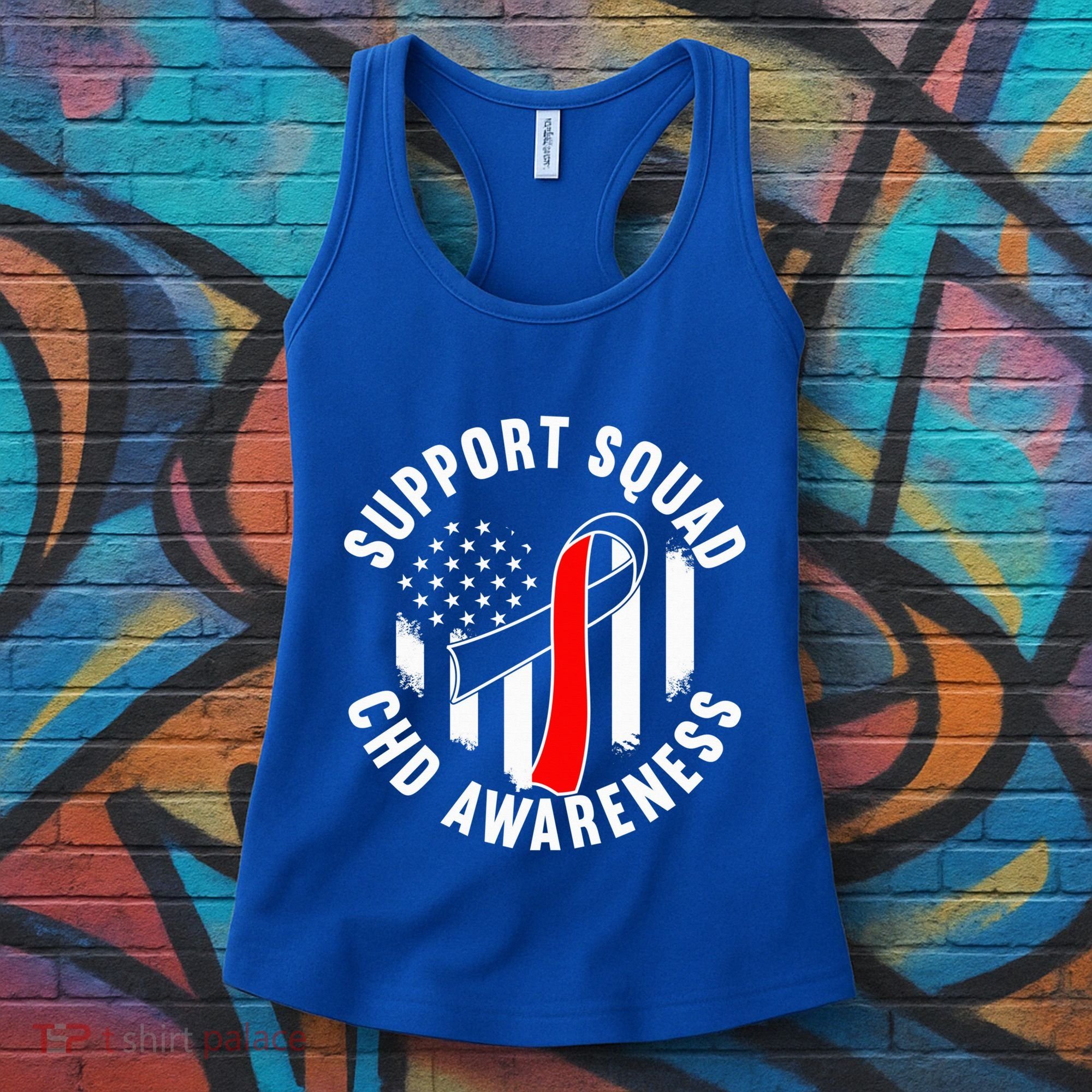 Support Awareness Squad I CHD Congenital Heart Defect Women's Tank Top
