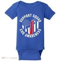Support Awareness Squad I CHD Congenital Heart Defect Baby Bodysuit thumb 0
