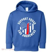 Support Awareness Squad I CHD Congenital Heart Defect Toddler Hoodie thumb 0