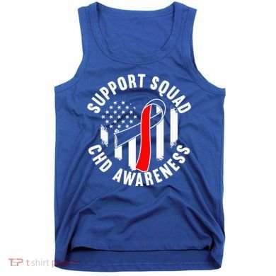 Support Awareness Squad I CHD Congenital Heart Defect Tank Top