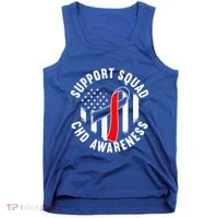 Support Awareness Squad I CHD Congenital Heart Defect Tank Top thumb 0
