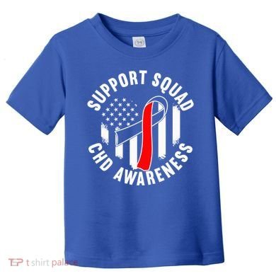 Support Awareness Squad I CHD Congenital Heart Defect Toddler T-Shirt