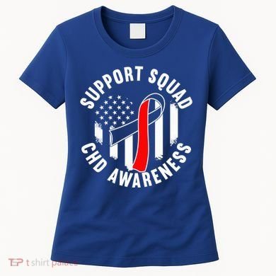 Support Awareness Squad I CHD Congenital Heart Defect Women's T-Shirt