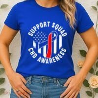 Support Awareness Squad I CHD Congenital Heart Defect Women's T-Shirt thumb 2