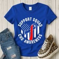 Support Awareness Squad I CHD Congenital Heart Defect Women's T-Shirt thumb 3