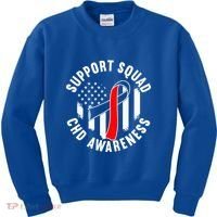 Support Awareness Squad I CHD Congenital Heart Defect Kids Sweatshirt thumb 0