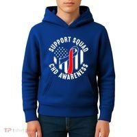 Support Awareness Squad I CHD Congenital Heart Defect Kids Hoodie thumb 4