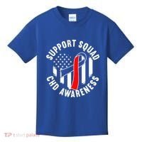 Support Awareness Squad I CHD Congenital Heart Defect Kids T-Shirt thumb 0