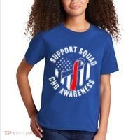 Support Awareness Squad I CHD Congenital Heart Defect Kids T-Shirt thumb 2