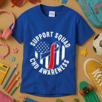 Support Awareness Squad I CHD Congenital Heart Defect Kids T-Shirt thumb 3