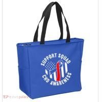 Support Awareness Squad I CHD Congenital Heart Defect Tote Bag thumb 2