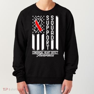 Support Awareness Squad I CHD Congenital Heart Defect Women's Sweatshirt