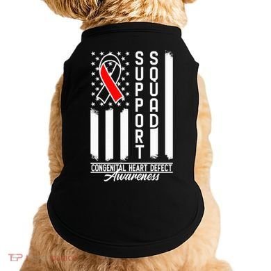 Support Awareness Squad I CHD Congenital Heart Defect Doggie Tank