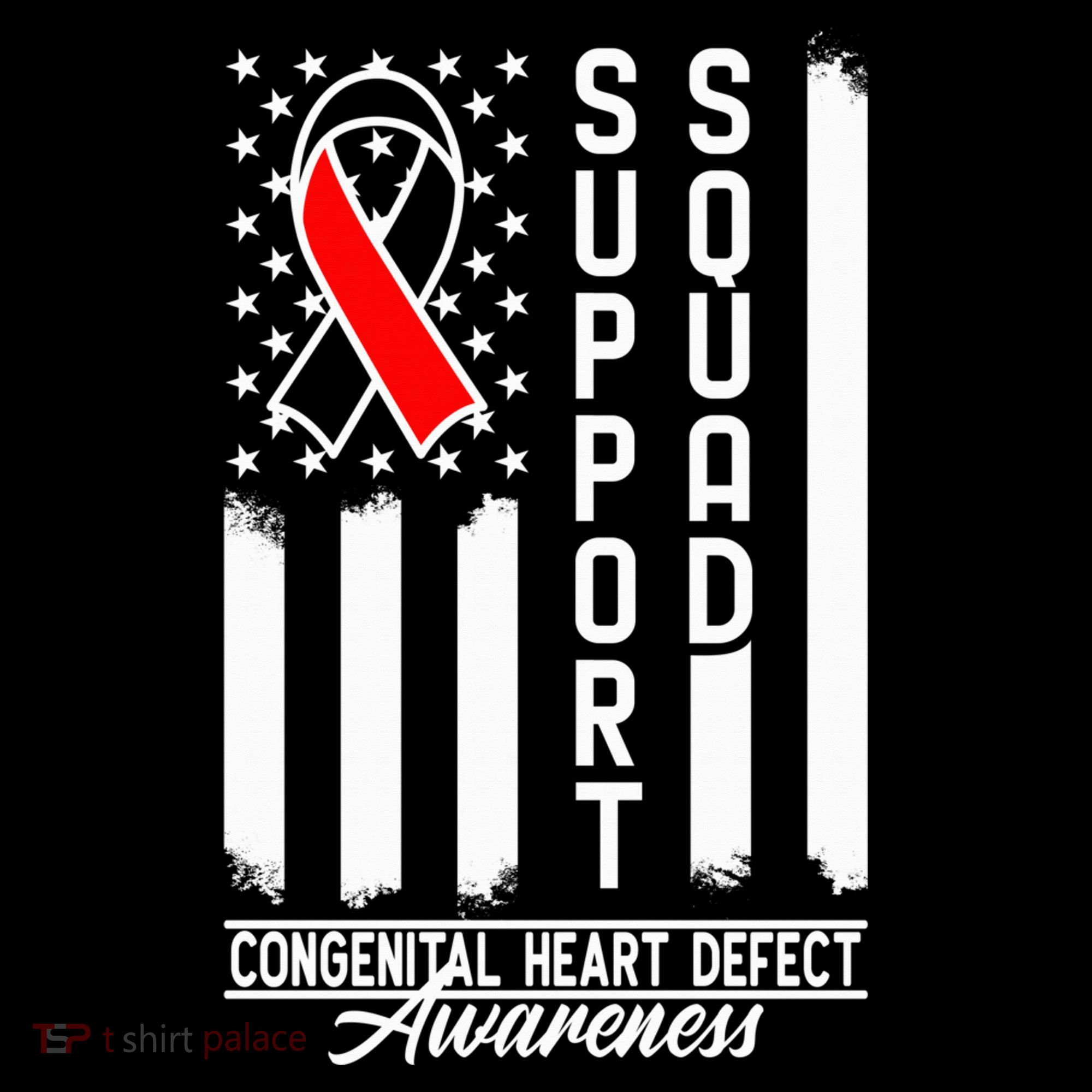 Support Awareness Squad I CHD Congenital Heart Defect Women's Hoodie