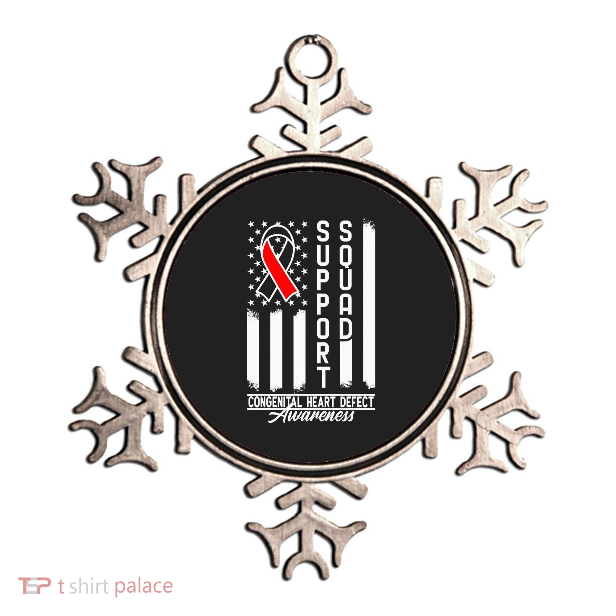 Support Awareness Squad I CHD Congenital Heart Defect Ornament