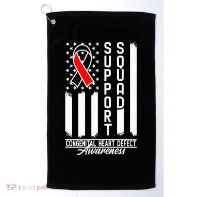 Support Awareness Squad I CHD Congenital Heart Defect Golf Towel