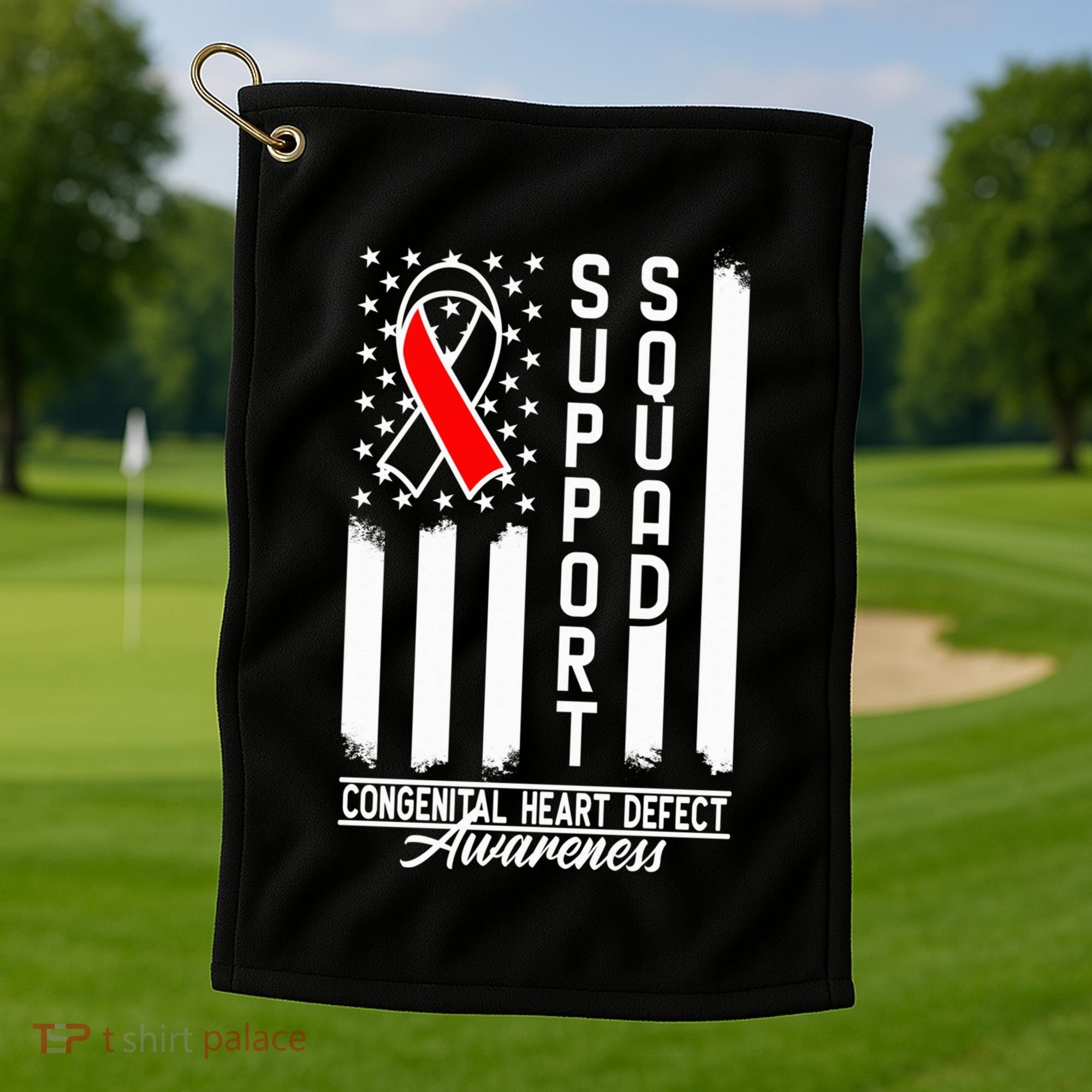 Support Awareness Squad I CHD Congenital Heart Defect Golf Towel
