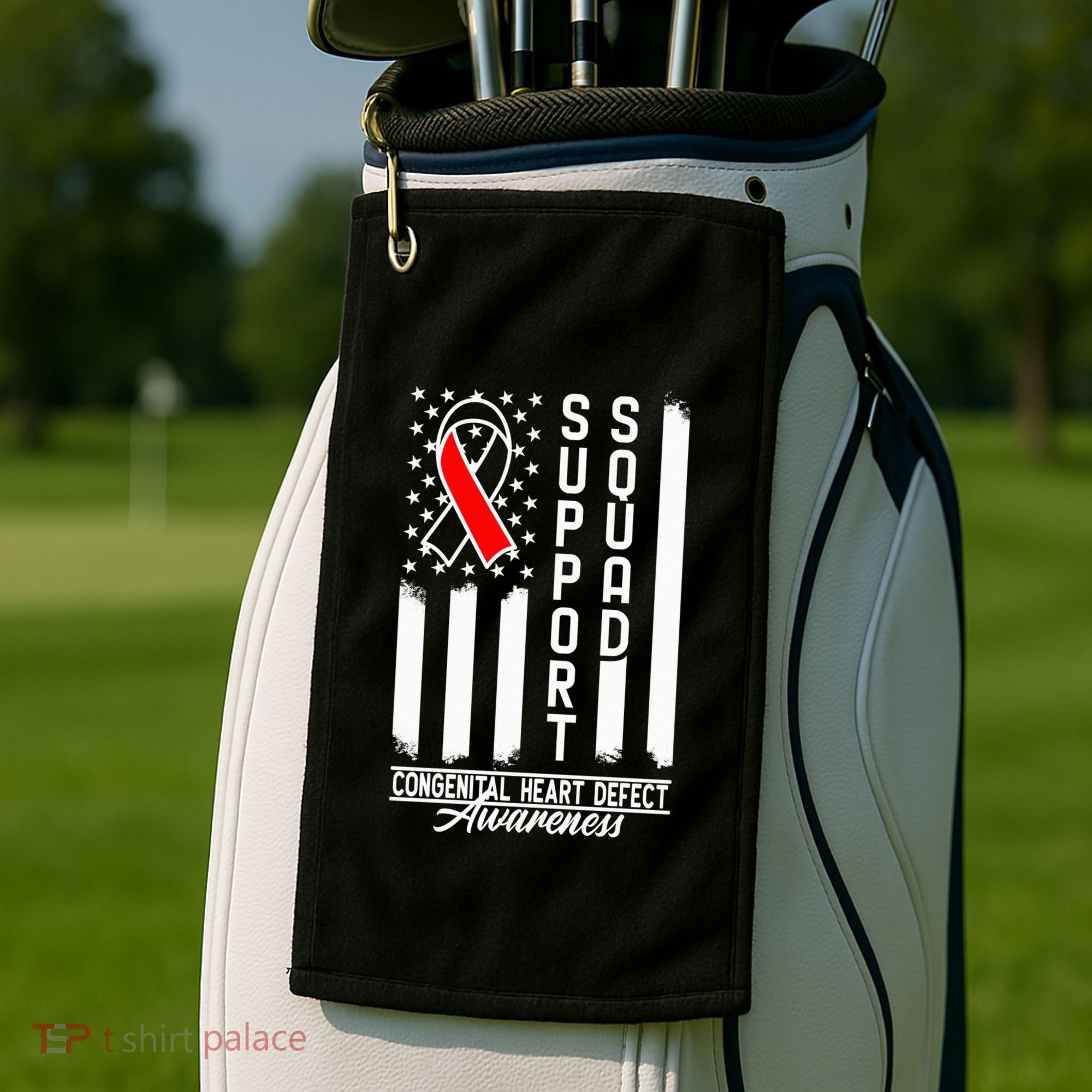 Support Awareness Squad I CHD Congenital Heart Defect Golf Towel