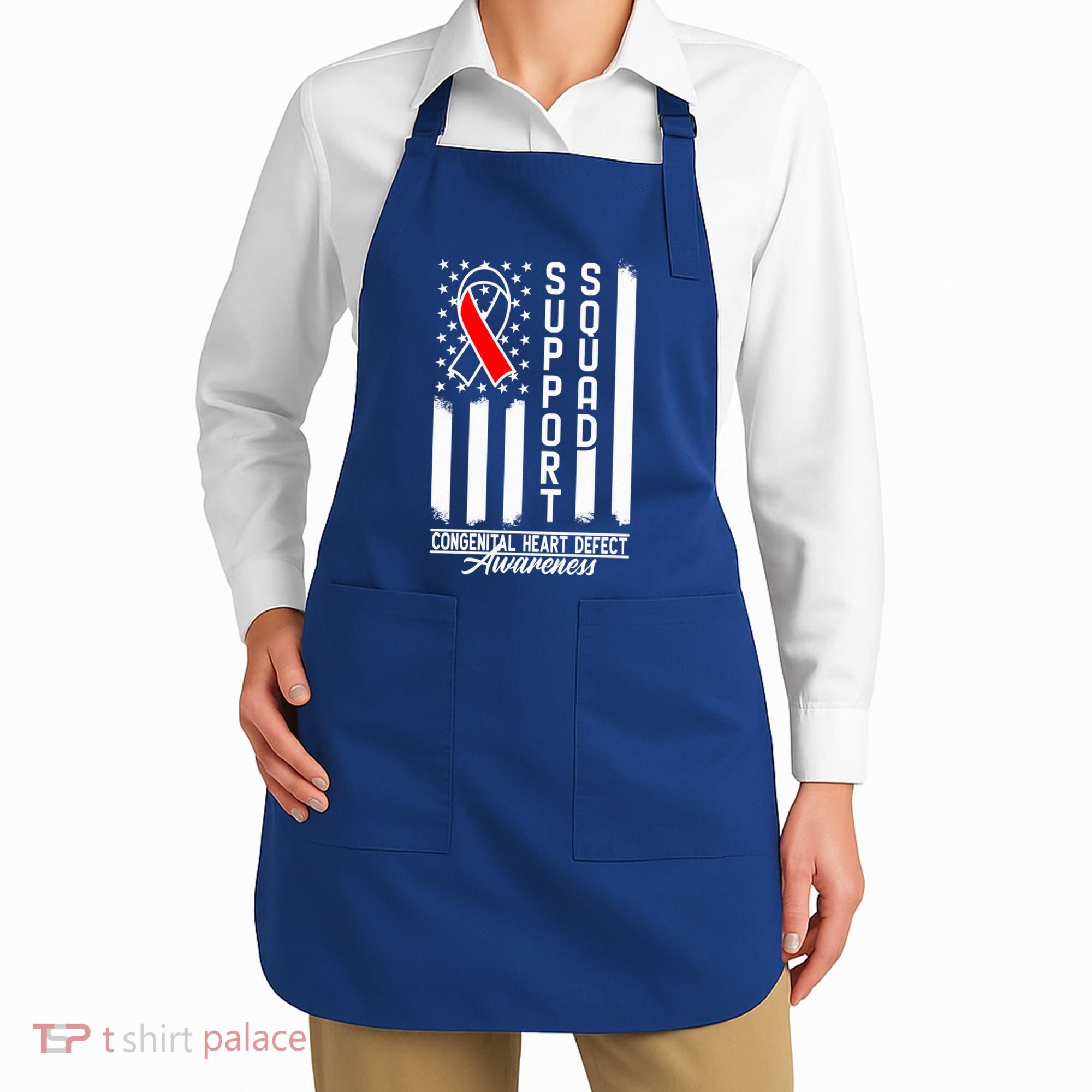 Support Awareness Squad I CHD Congenital Heart Defect Apron