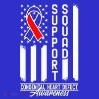 Support Awareness Squad I CHD Congenital Heart Defect Button thumb 1