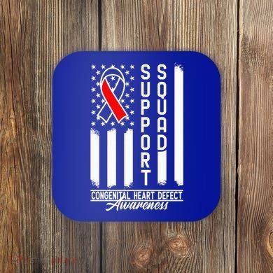 Support Awareness Squad I CHD Congenital Heart Defect Coaster